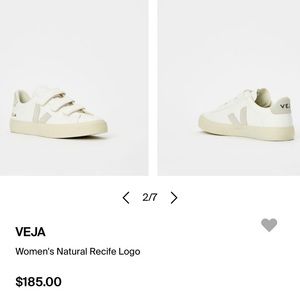 VEJA Women's Recife Logo - Size 40 - Extra-White/Natural - Never Been Worn